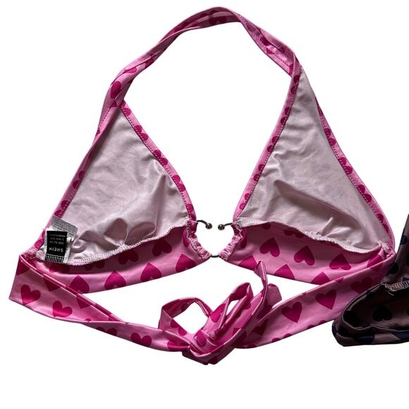 Juniors SHEIN heart tie cropped tops 2-pack size large Rue - Picture 4 of 7